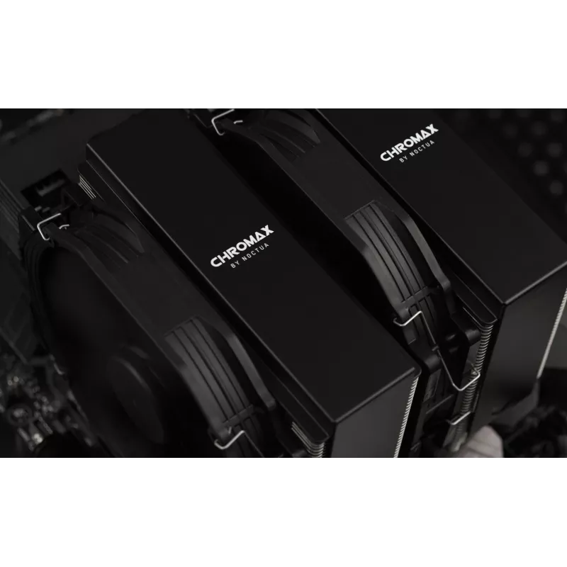 Noctua NA-HC4 chromax.black – Juodi aliumininiai dangteliai CPU aušintuvui