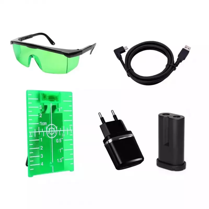 Lazerinis nivelyras Dedra MC0904 Green – 30 m, žalias spindulys, kompaktiškas