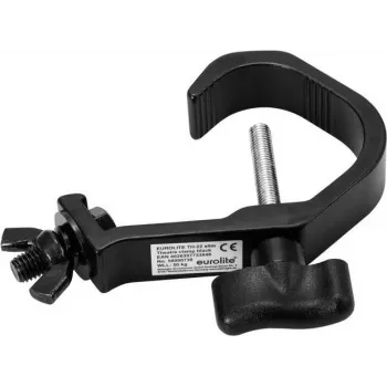 Teatro kabliukas EUROLITE TH-22 Slim Black – modelis 58000738, plonas sceninis/pakabinamas kabliukas