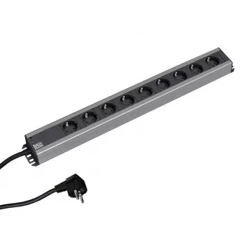 Bachmann 300.001 ilgintuvas 2 m 9 rozetės Juoda, Pilka
