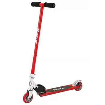 Paspirtukas Razor S Kids – metalinis rėmas, nuo 5 metų, juodas/raudonas, 2,43 kg