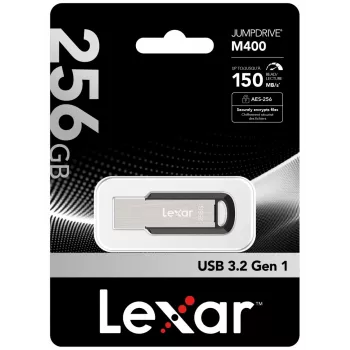 Lexar JumpDrive M400 USB atmintinė 256 GB USB Type-A 3.2 Gen 1 sidabrinė