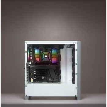 Korpusas Corsair iCUE 4000X RGB Midi Tower Baltas