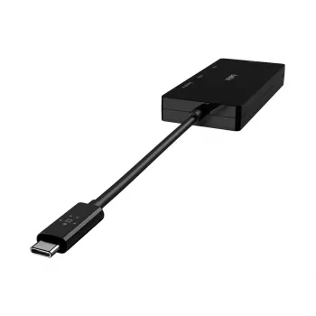 Linksys Belkin – vaizdo adapteris – USB-C (kištukas) į HD-15 (VGA), DVI-I, HDMI, DisplayPort (lizdas) – 4K palaikymas – juodas (AVC003BTBK)