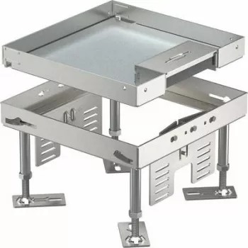 OBO Bettermann kvadratinė kasetė RKSN2 4 VS 20 m. išvadas 200x200mm (7409208)