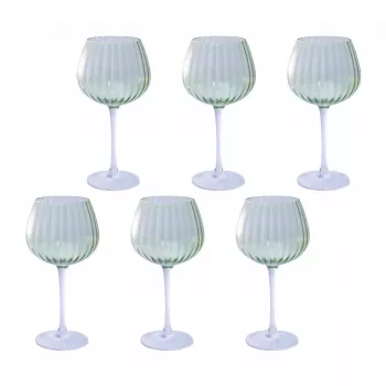 6 vienetų Rose&Tulipani geriamųjų stiklinių rinkinys U20177611E84-Z, 460 ml talpa