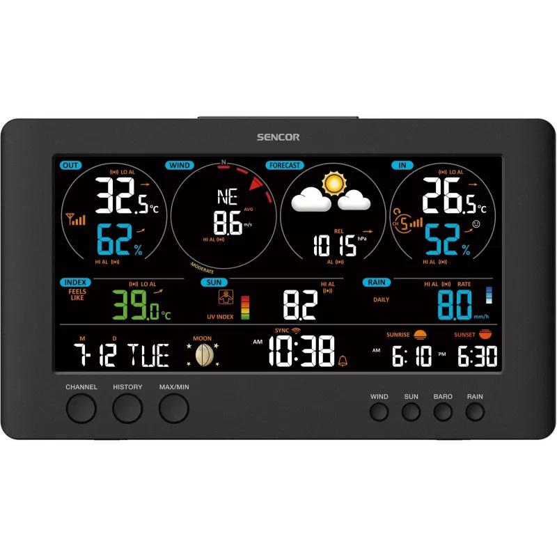 SENCOR SWS 12500 WiFi PRO belaidė meteorologinė stotis