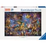 Dėlionė Ravensburger 3000 dalių – Drakonų biblioteka