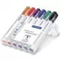 Markeris Staedtler Lumocolor 351 baltajai lentai, 6 vnt., kulkos formos antgalis
