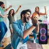 Nešiojamas garsiakalbis MANTA ATTIS SPK0802 120W, Bluetooth, laidinis įėjimas, įkraunamas, FM, LED lemputės