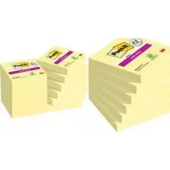 3M 7100259321 lipnūs bloknotai kvadratiniai geltoni 90 lapų