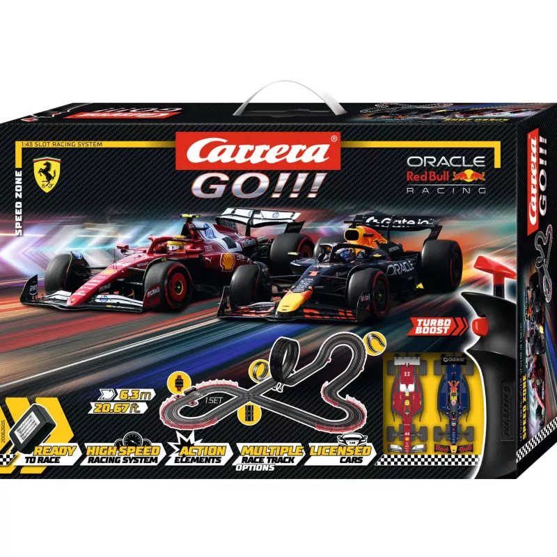 Lenktynių trasa CARRERA GO!!! Speed Zone rinkinys – modulinė elektrinė lenktynių trasa