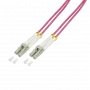 LogiLink FP4LC50 InfiniBand šviesolaidinis kabelis 50 m, 2x LC, violetinis