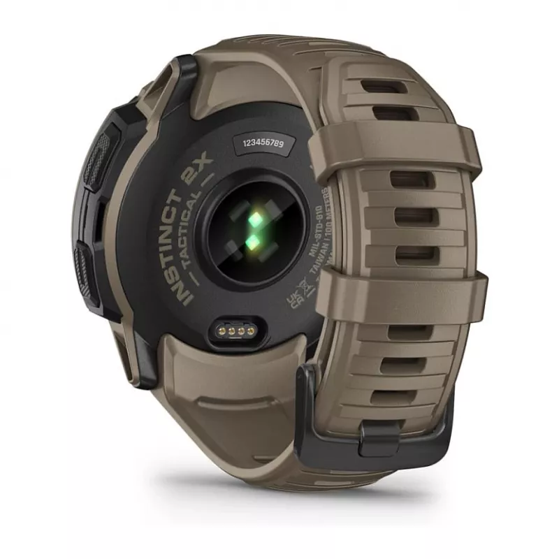 Garmin Instinct 2X Solar Tactical Edition laikrodis 2,79 cm (1,1 colio) MIP 50 mm skaitmeninis 176 x 176 pikselių liečiamas ekranas žalias GPS