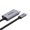 UNITEK V1409A USB-C į DisplayPort keitiklis, juoda/pilka