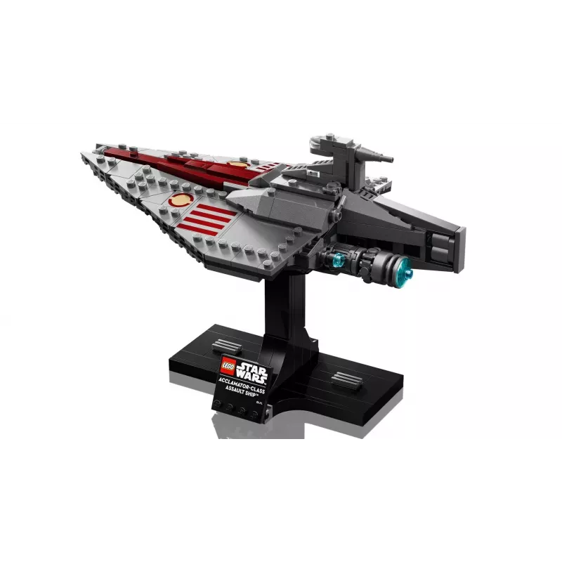 LEGO Star Wars Acclamator klasės šturmo laivas 75404 – statybos rinkinys, 450 dalių, demonstracinis modelis 130×150×230 mm