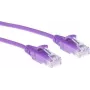 ACT Purple 3 m LSZH U/UTP CAT6 plonas lizdinis kabelis su apsaugotais RJ45 jungtimis