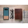 Dėklas Samsung Galaxy Note 8 su medžiu ir džinsiniu audiniu – juodas džinsas