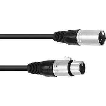 XLR jungiamasis laidas Omnitronic 30220768 — 1×5 kontaktų XLR patinas į 1×5 kontaktų XLR patelė, 3 m