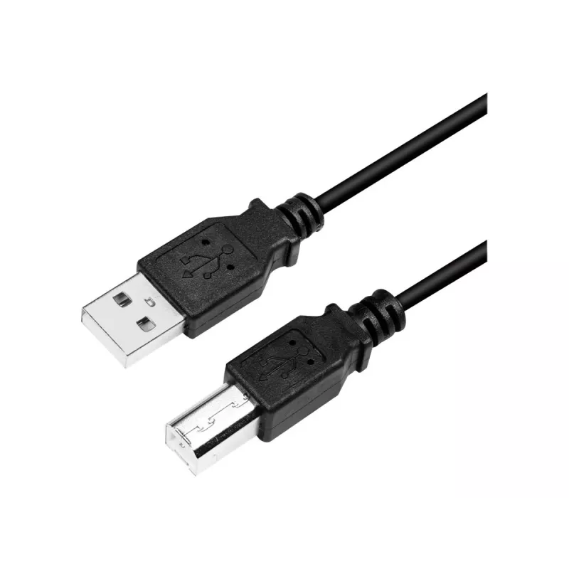 USB laidas LogiLink CU0007B USB 2.0 2 m USB A USB B juodas