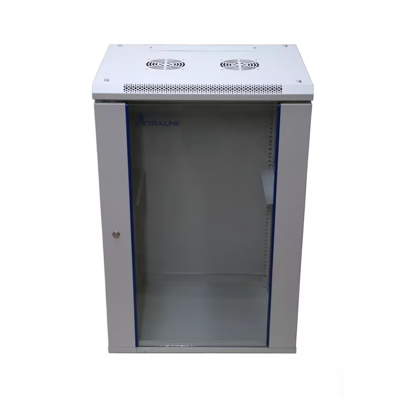 Sieninis stelažas Extralink 18U 600x450 pilkas