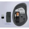 Manhattan ergonominė belaidė pelė dešinei rankai, reguliuojama 800/1200/1600 DPI, 2,4 GHz (iki 10 m), šeši mygtukai su slinkimo ratuku, kombinuotas USB-A ir USB-C imtuvas, juoda, AA baterija (įtraukta), trejų metų garantija