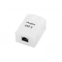 Sieninis RJ-45 lizdas baltas Lanberg OS6-0001-W