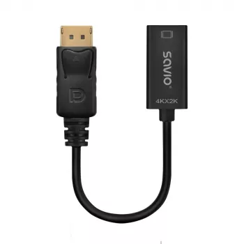 Adapteris Savio DisplayPort (M) v1.2 - HDMI A (F) v1.4, 4K, AK-62