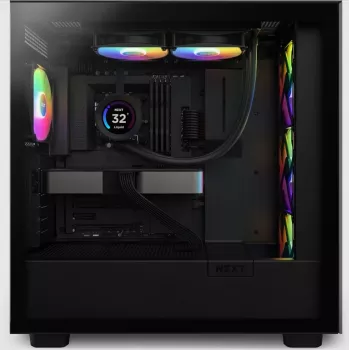 All-in-one skysčio aušintuvas NZXT Kraken Elite 240 RGB 12 cm Juodas