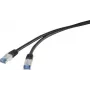 Renkforce RF-4673688 tinklo kabelis juodas 2 m Cat6a S/FTP (S-STP) (RF-4673688)