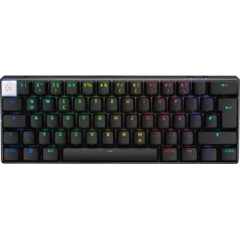 Logitech G PRO X 60 žaidimų klaviatūra, USB / RF belaidė / Bluetooth, QWERTZ vokiškas išdėstymas, juoda