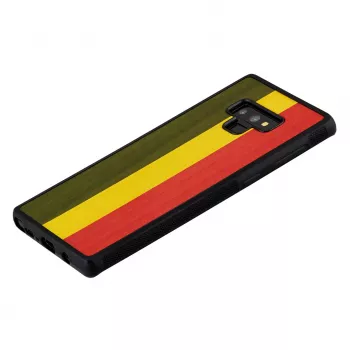 Apsauginis dėklas Samsung Galaxy Note 9 iš medžio ir polikarbonato – Reggae Black
