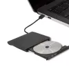 Išorinis DVD‑RW įrenginys QOLTEC 51857 – USB 3.0, SATA sąsaja, DVD±R 8x, DVD±RW 4x, DVD‑RAM 5x, CD 24x, juodas