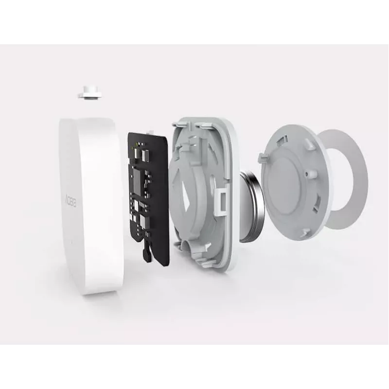 Aqara TH-S02D temperatūros ir drėgmės jutiklis baltas, suderinamas su HomeKit, Alexa, Google