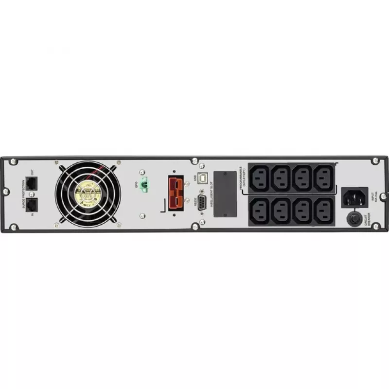 Bluewalker PowerWalker VFI 1000RM LCD - nepertraukiamo maitinimo šaltinis (UPS) - 800 W - 1000 VA 7 Ah - RS-232, USB - 8 išvadų lizdai - 2U - 48,3 cm (19 inch) (10120144)