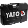 Mechaniko įrankių rinkinys YATO YT-38901 – 122 vnt., su lizdais 12–32 mm, reketu, prailginimais, atsuktuvais, plaktuku, replėmis, chromuota apdaila