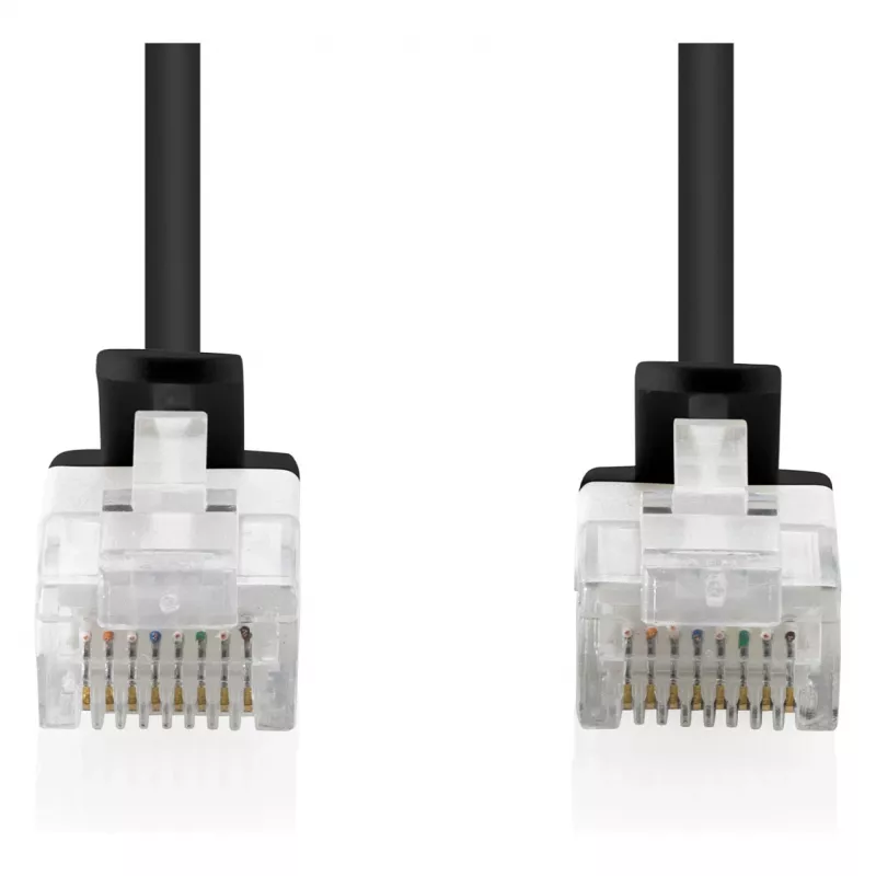 Patch laidas DIGITUS CAT6 U-UTP Slim, 0,5 m, mėlynas