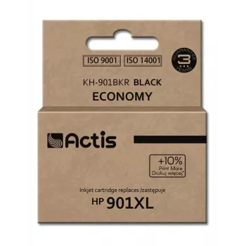 Actis KH-901BKR rašalinė kasetė (pakeičia HP 901XL CC654AE; standartinė; 20 ml; juoda)