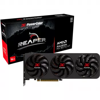 Vaizdo plokštė PowerColor Radeon RX 9070 XT 16 GB GDDR6, PCIe x16 5.0, 256 bitų, 289 mm, 3 ventiliatoriai