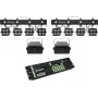 Apšvietimo rinkinys EUROLITE KLS-180 LED 2 vnt. + WF-40 LED 2 vnt. su DMX valdikliu