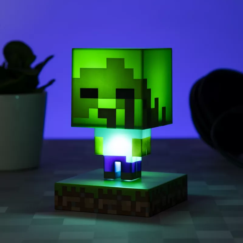 Stalinė lempa Paladone Minecraft Zombie šviesa PP6592MCFV4 LED