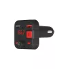 SAVIO FM siųstuvas, Bluetooth 5.3, QC 3.0 įkroviklis, LED ekranas, Bass Boost, TR-15, juodas