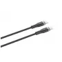 Fiksuotas pintas USB-C laidas, 100W, FIXDB-CC12-BK, juodas