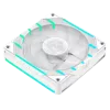 GAMEMAX TORNADO T12 ARGB-RW 120mm baltas atvirkštinės mentės korpuso ventiliatorius