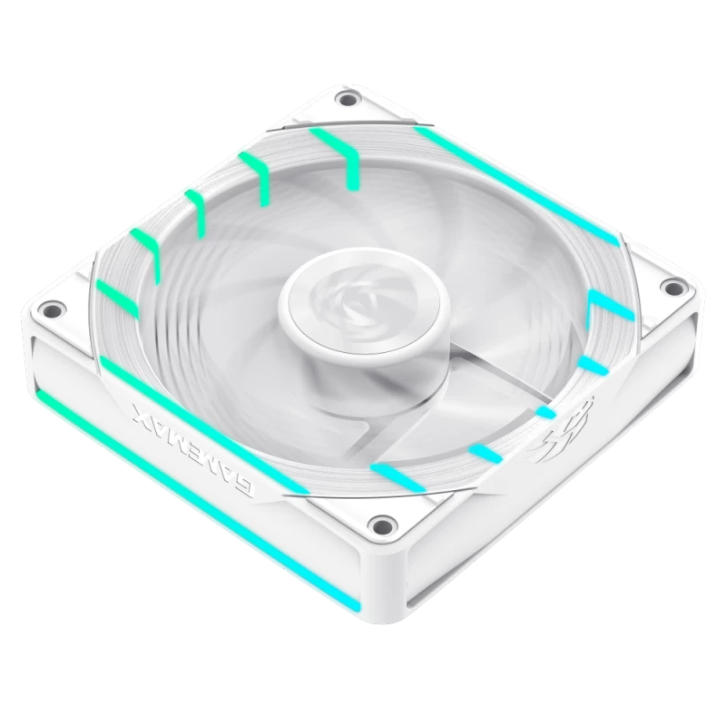 GAMEMAX TORNADO T12 ARGB-RW 120mm baltas atvirkštinės mentės korpuso ventiliatorius