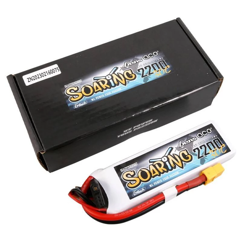 Gens Ace G-Tech Soaring 2200mAh 7.4V 30C 2S1P XT60 akumuliatorius
