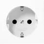 Kištukinis lizdas CEE 7/3 Jung A 1520 KI WW, baltas, duroplast, 250 V, 16 A, 55×55 mm