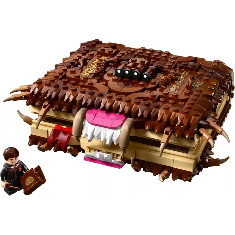LEGO Harry Potter statomas monstrų knygos rinkinys „Monster Book of Monsters“ 76449 – 518 dalių, 1 minifigūrėlė, pritvirtinami dantys