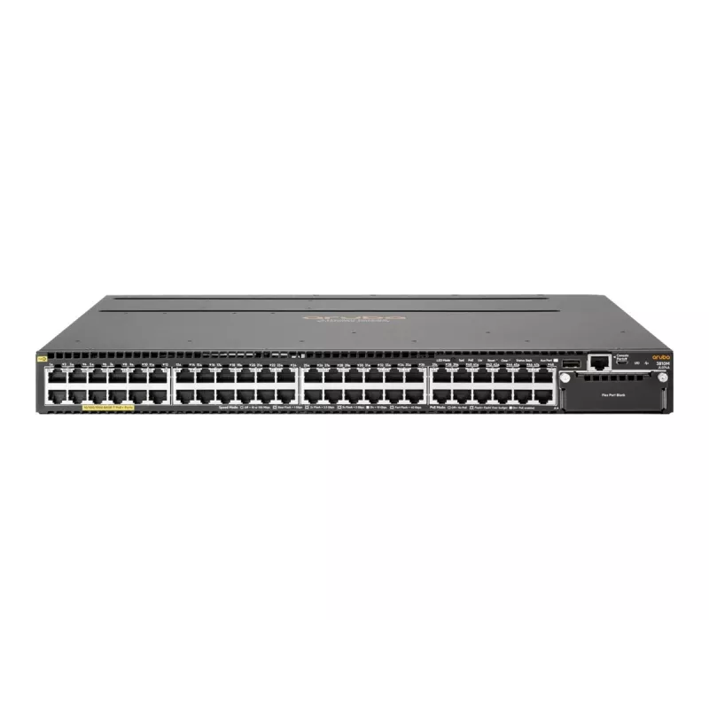 HPE Aruba 3810M 48G PoE+ 1 lizdas valdomas L3 jungiklis