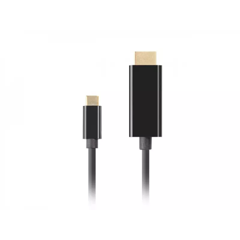 Adapteris LANBERG CA-CMHD-10CU-0030-BK, USB Type-C į HDMI 2.0, 3 m, 18 Gbit/s, 4K